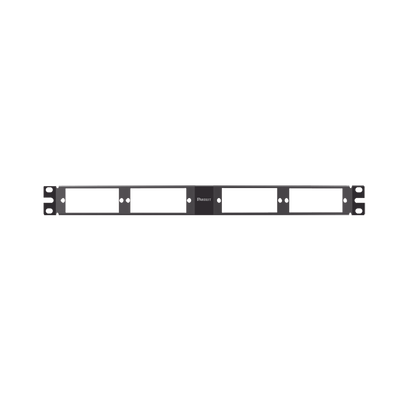 PANDUIT - Patch Panel de Fibra Óptica, Para 4 Placas Acopladras FAP o FMP, Angulado, Color Negro, 1UR