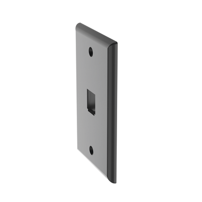 PANDUIT - Placa de Pared Vertical Clásica, Salida Para 1 Puerto Mini-Com, Color Negro