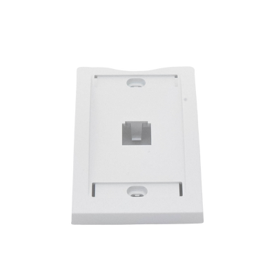 PANDUIT - Placa de Pared Vertical Ejecutiva, Salida Para 1 Puerto Mini-Com, Con Espacios Para Etiquetas, Color Blanco