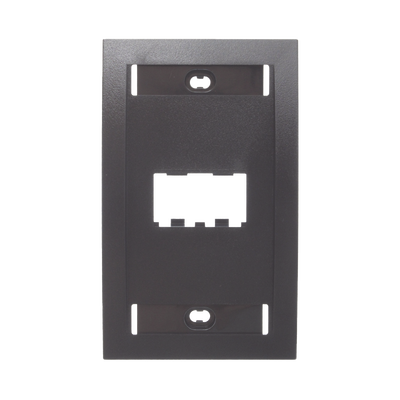 PANDUIT - Placa de Pared Vertical Ejecutiva, Salida de 2 Puertos Mini-Com, Con Espacios Para Etiquetas, Color Negro