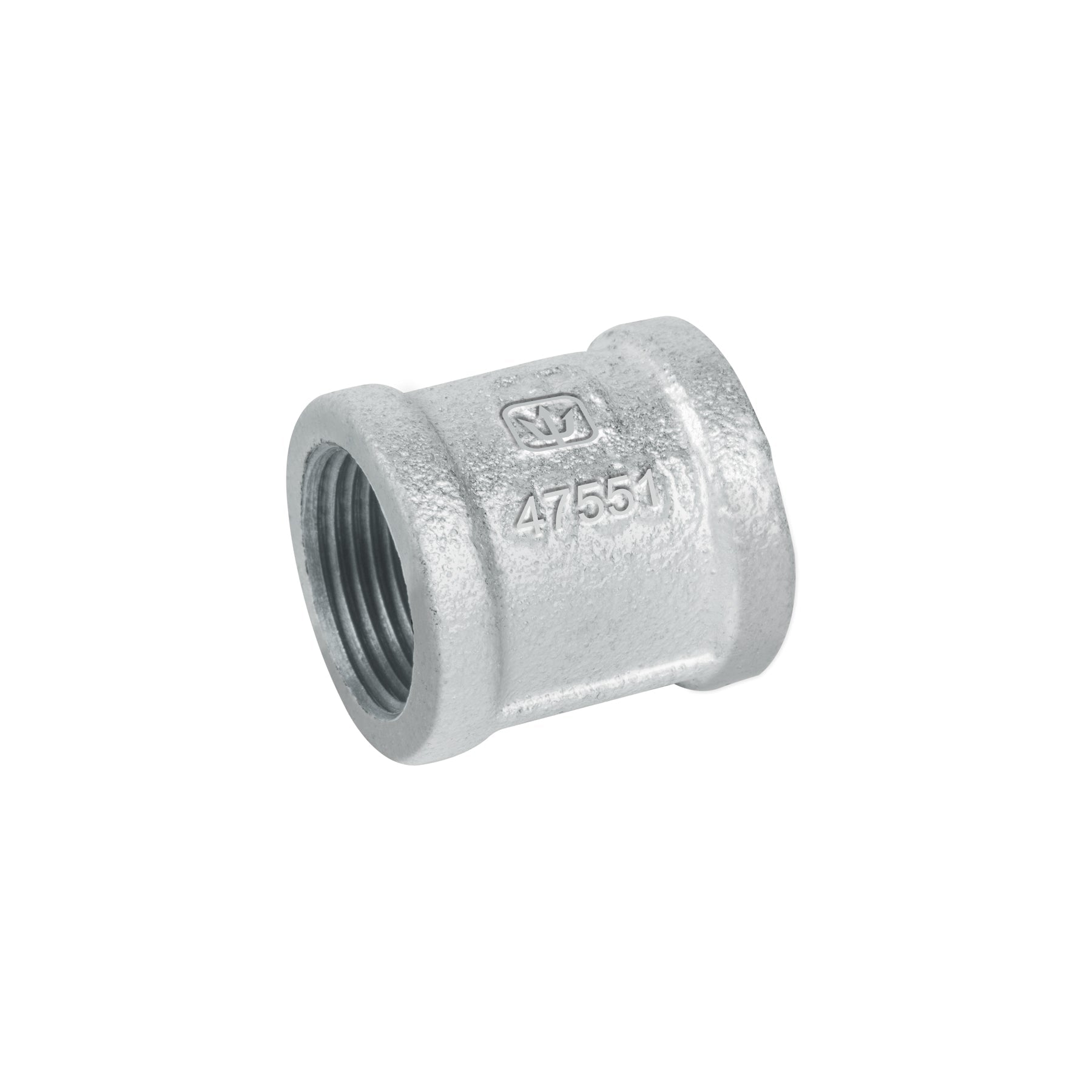 Cople reforzado de acero galvanizado de 3/4', Foset