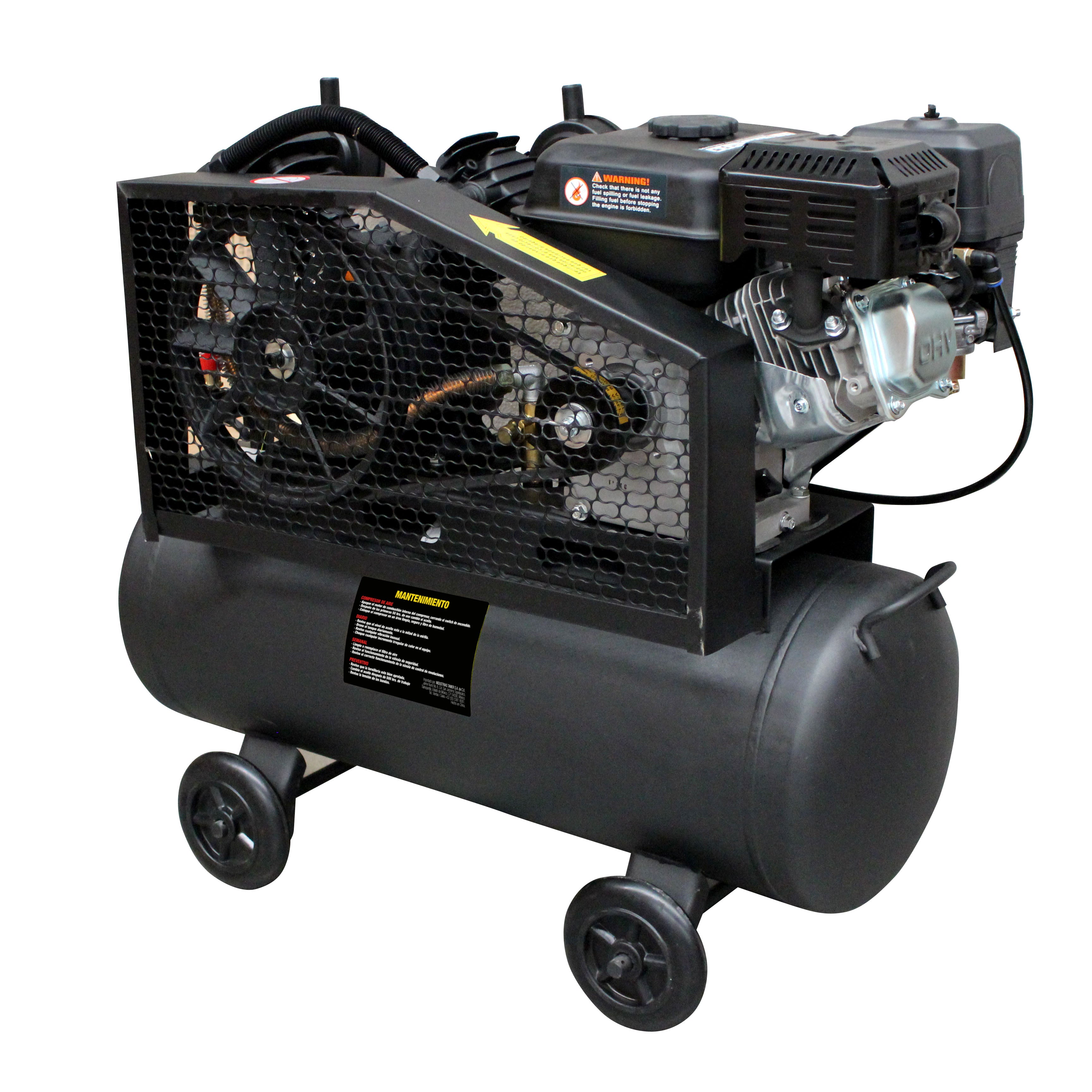 Compresor de aire 5.5 HP Motor a Gasolina (60 lts)