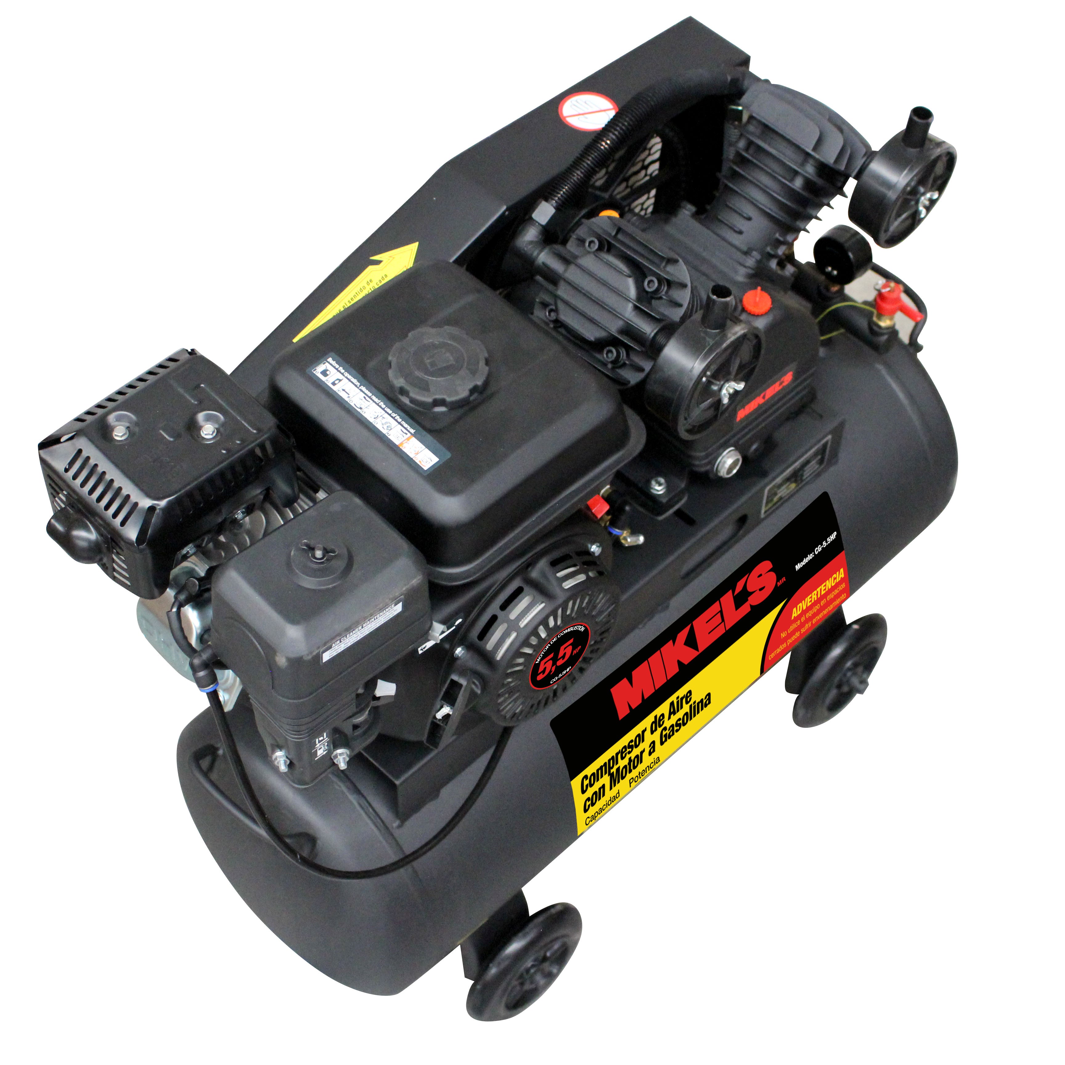 Compresor de aire 5.5 HP Motor a Gasolina (60 lts)