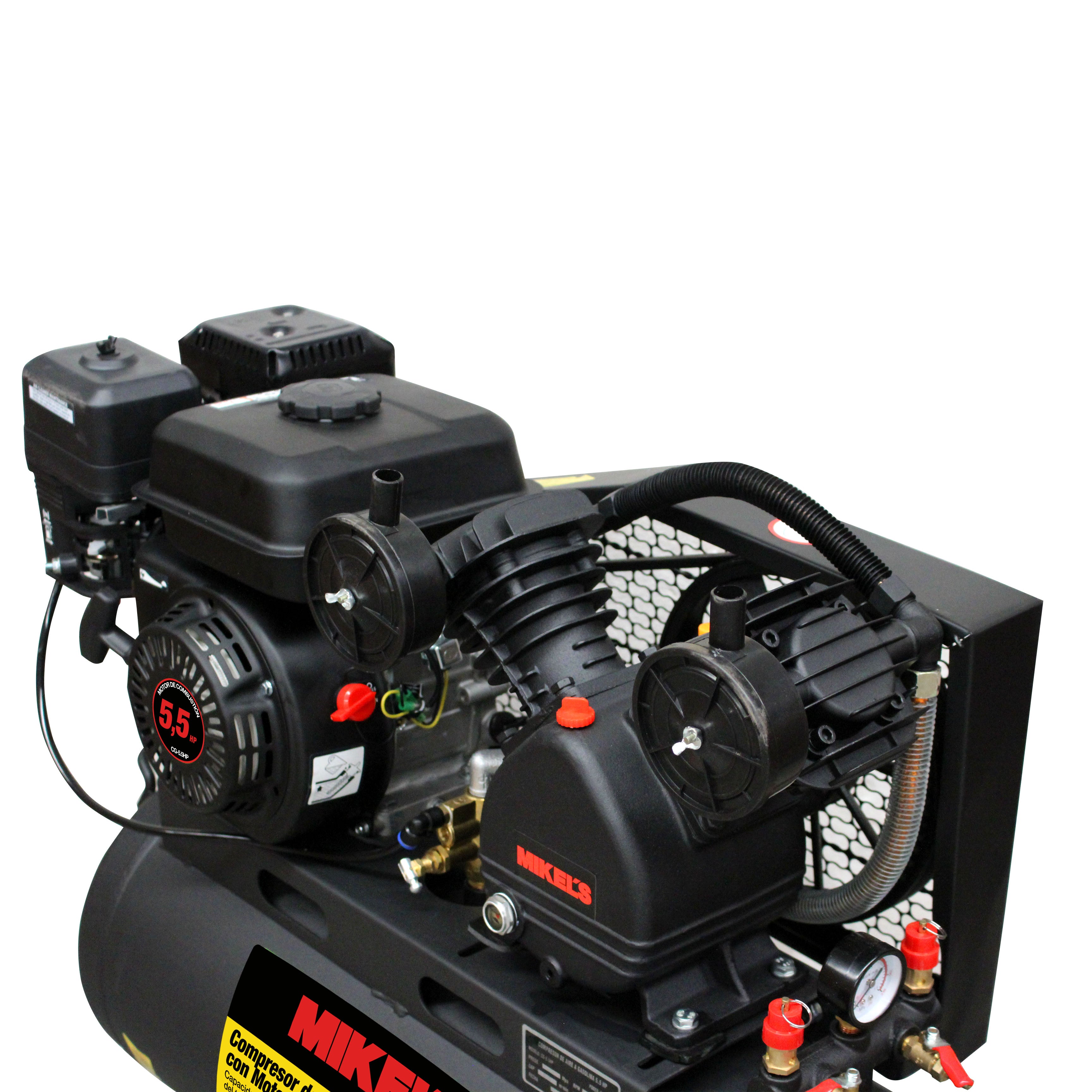 Compresor de aire 5.5 HP Motor a Gasolina (60 lts)