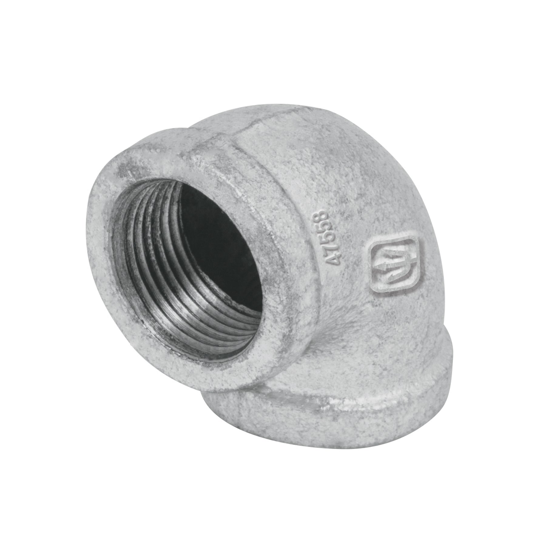 Codo 90¡ acero galvanizado de 3/4', Foset