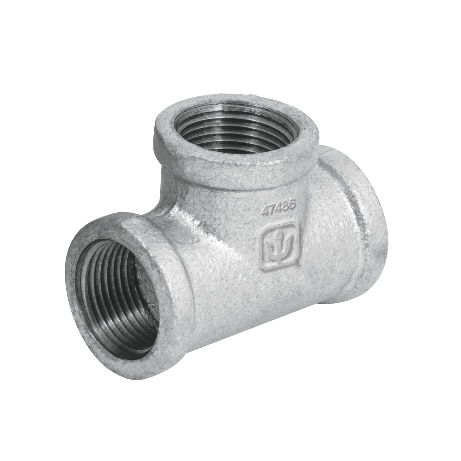 Tee sencilla 3/4' acero galvanizado, Foset