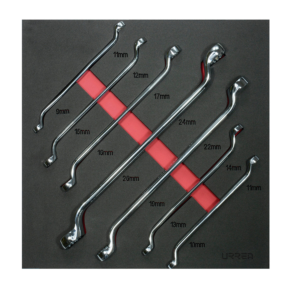 Jgo llaves estrias 45° met 7pz