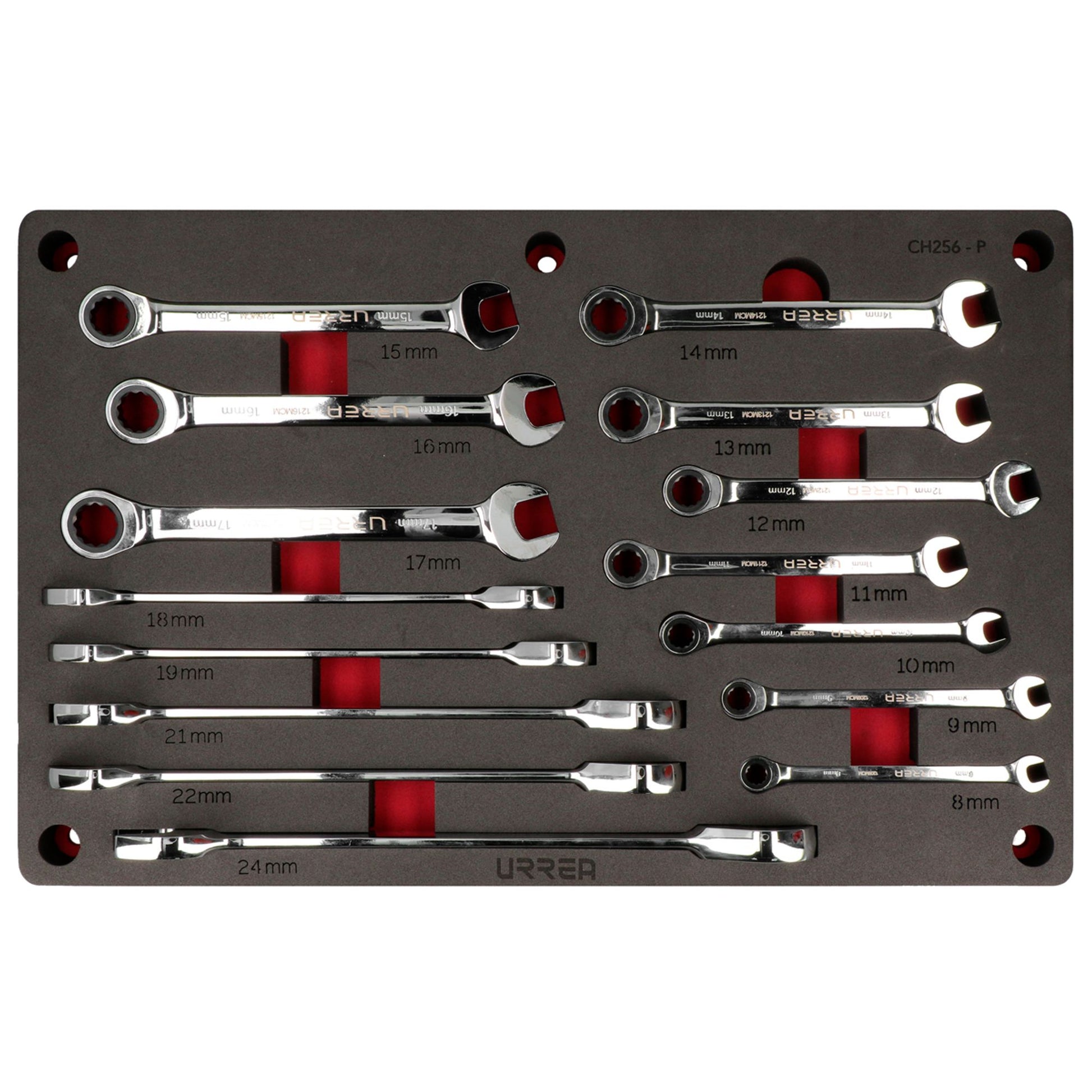 Jgo llaves comb pul esp 15pz