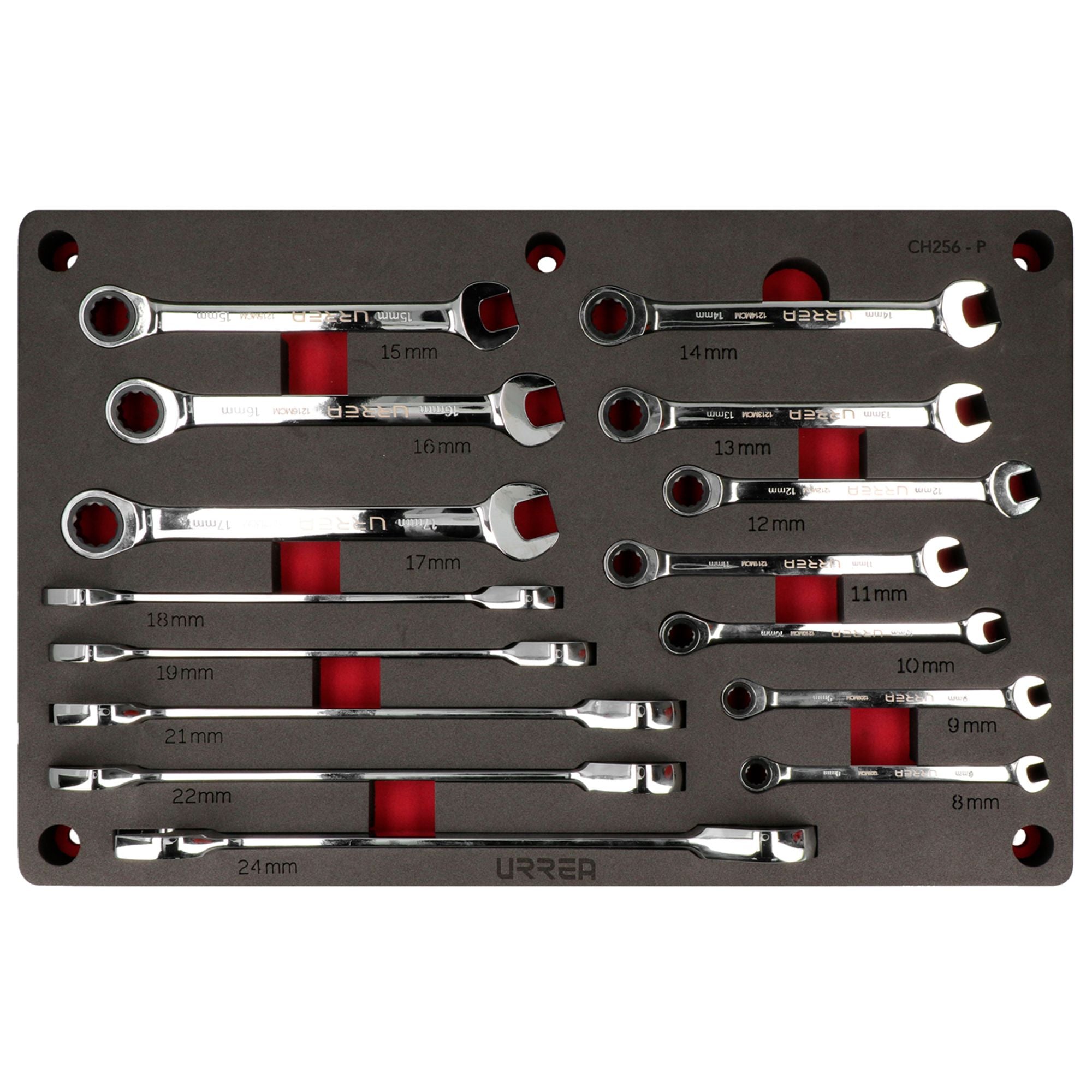 Jgo llaves comb pul esp 15pz