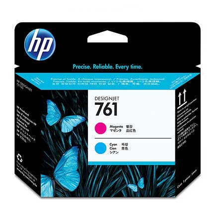 HEWLETT PACKARD - Cabezal HP LF 761 Cyan/Magenta T7100 400ML