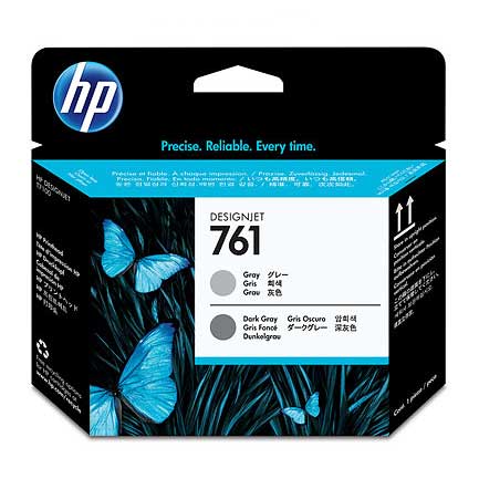 HEWLETT PACKARD - Cabezal HP LF 761 Gris/Gris Oscuro T7100 400ML