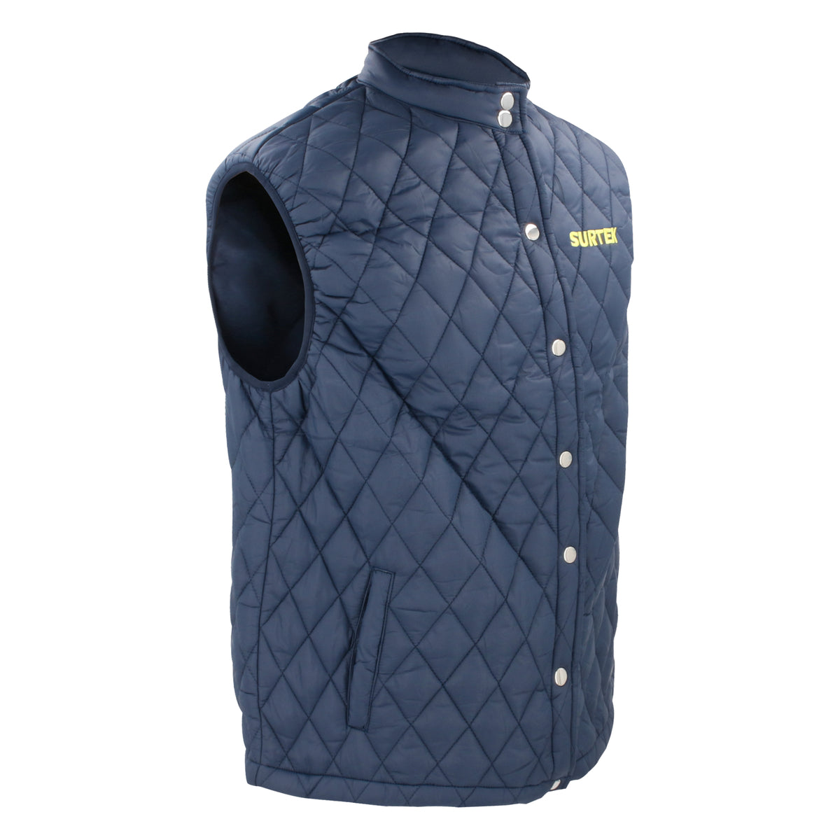 Chaleco capitonado azul M