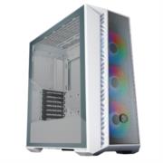 COOLERMASTER - Gabinete Gamer Cooler Master MasterBox 520 Mesh Media Torre ITX mATX ATX SSI CEB EATX 3xFan ARGB Vidrio Templado Blanco