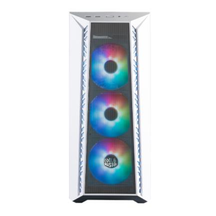 COOLERMASTER - Gabinete Gamer Cooler Master MasterBox 520 Mesh Media Torre ITX mATX ATX SSI CEB EATX 3xFan ARGB Vidrio Templado Blanco