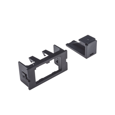 PANDUIT - Adaptador de 2 Módulos Mini-Com, Para Marcos Interlink, Color Negro, 1 Pieza