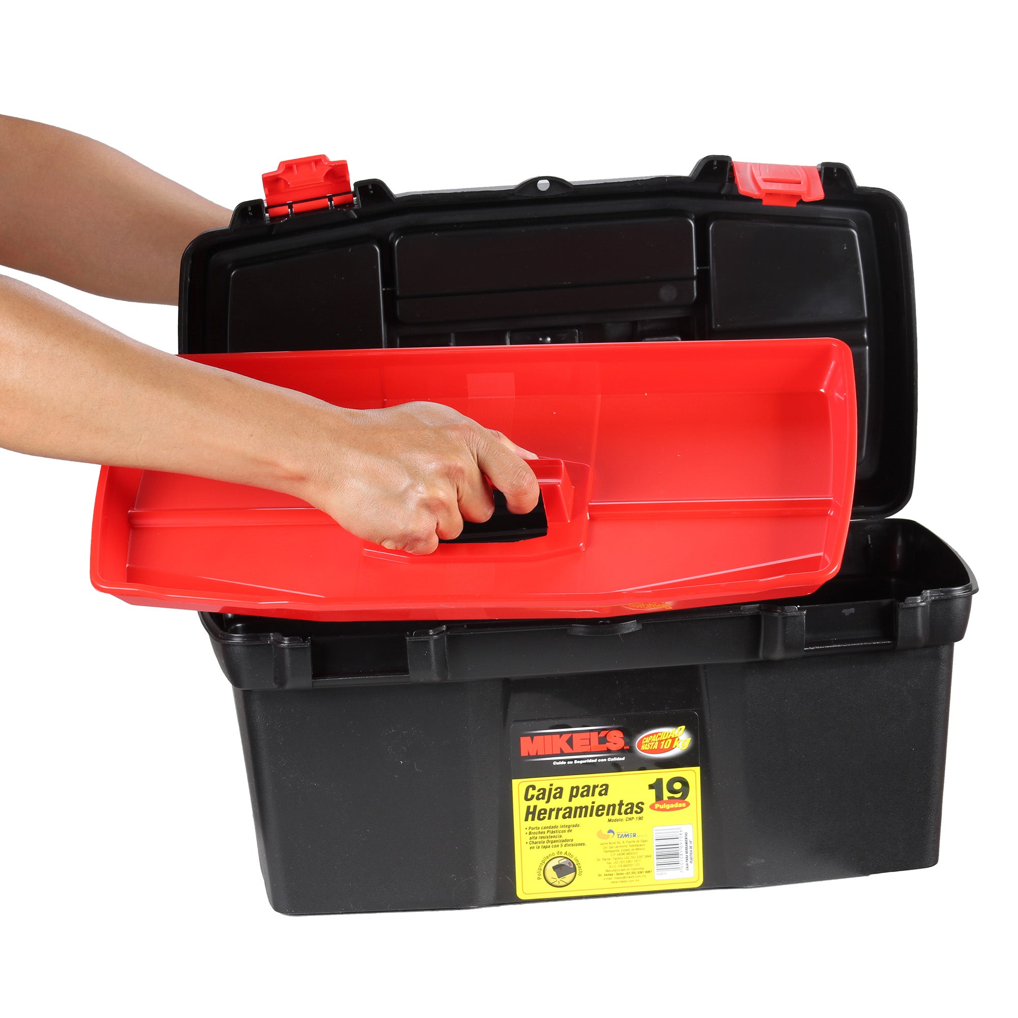 Caja plástica para herramientas 19” (14.3 lts)