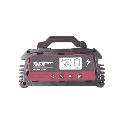 EPCOM POWERLINE - Cargador de Baterías / 12 o 24 Vcc / hasta 250 Ah / 25 A / Display LCD