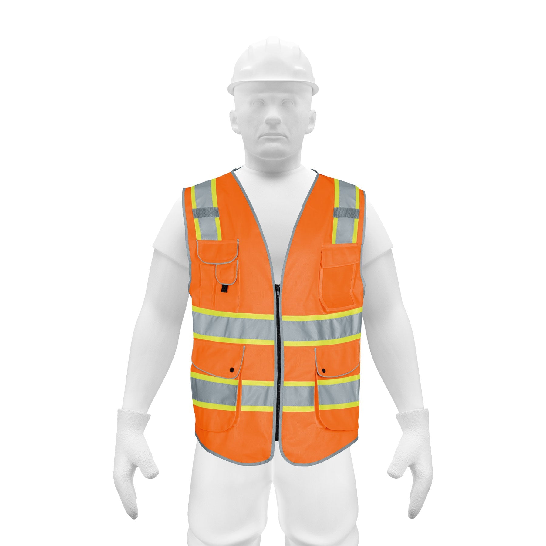 Chaleco de seguridad de alta visibilidad, naranja, XG,EXPERT