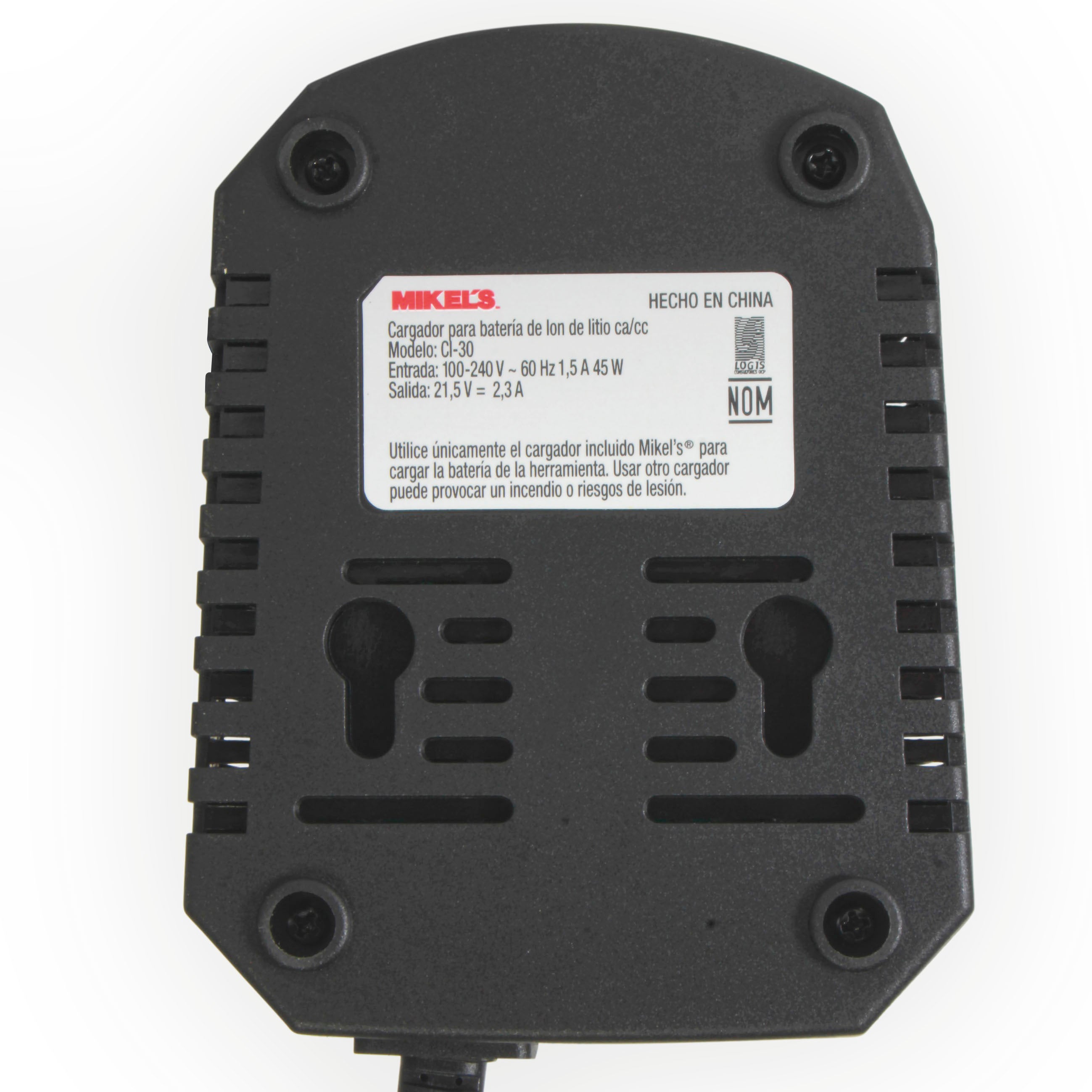 Cargador para batería ion de litio (20 v)