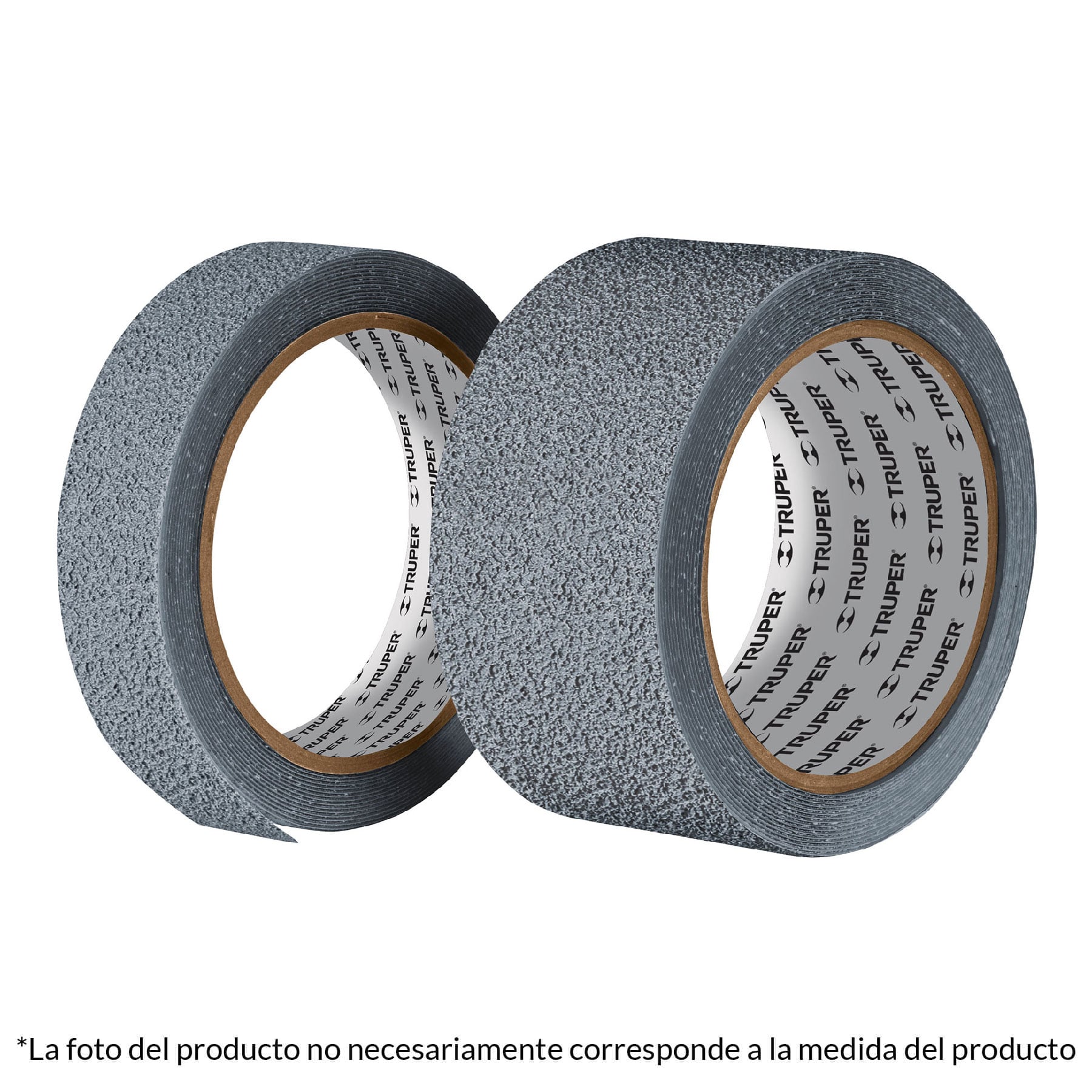 Rollo de 5 m cinta antiderrapante 25mm gris p/areas humedas