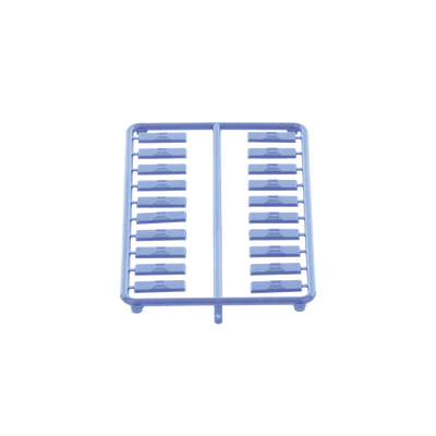 PANDUIT - Paquete de 100 Iconos de Datos de Instalación a Presión, Para Jacks Mini-Com de Panduit, De Plástico, Color Azul