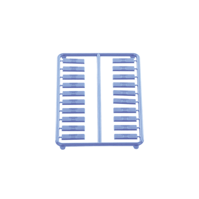 PANDUIT - Paquete de 100 Iconos de Datos de Instalación a Presión, Para Jacks Mini-Com de Panduit, De Plástico, Color Azul
