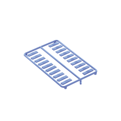 PANDUIT - Paquete de 100 Iconos de Datos de Instalación a Presión, Para Jacks Mini-Com de Panduit, De Plástico, Color Azul