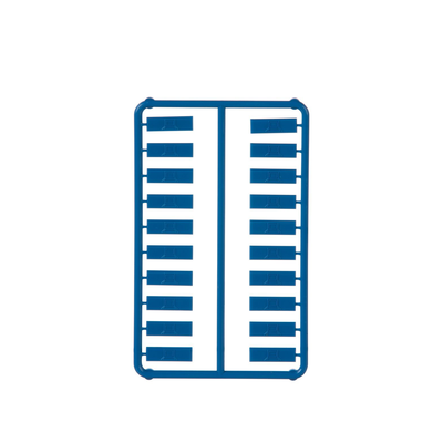 PANDUIT - Paquete de 100 Iconos de Datos de Instalación a Presión, Para Jacks Mini-Com de Panduit, De Plástico, Color Azul