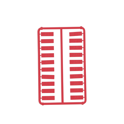 PANDUIT - Paquete de 100 Iconos de Datos de Instalación a Presión, Para Jacks Mini-Com de Panduit, De Plástico, Color Rojo