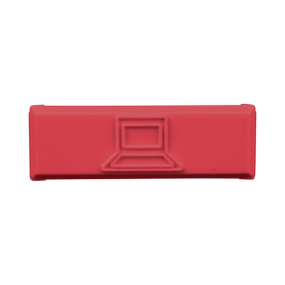 PANDUIT - Paquete de 100 Iconos de Datos de Instalación a Presión, Para Jacks Mini-Com de Panduit, De Plástico, Color Rojo