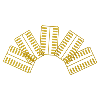PANDUIT - Paquete de 100 Iconos de Datos de Instalación a Presión, Para Jacks Mini-Com de Panduit, De Plástico, Color Amarillo