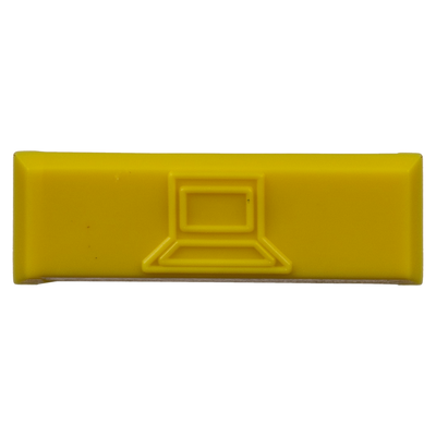 PANDUIT - Paquete de 100 Iconos de Datos de Instalación a Presión, Para Jacks Mini-Com de Panduit, De Plástico, Color Amarillo