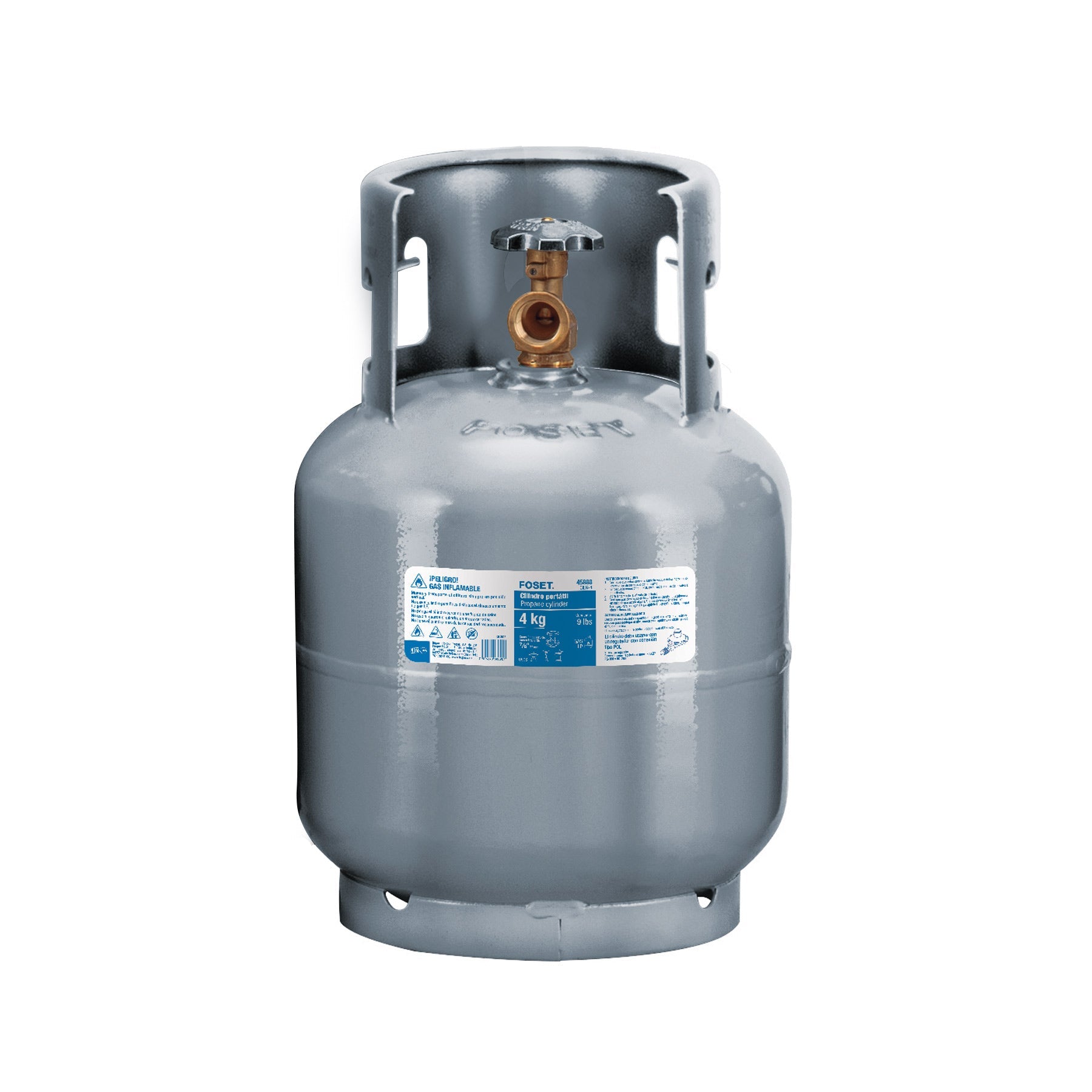 Cilindro portatil para gas LP, 4kg (9lb) Foset