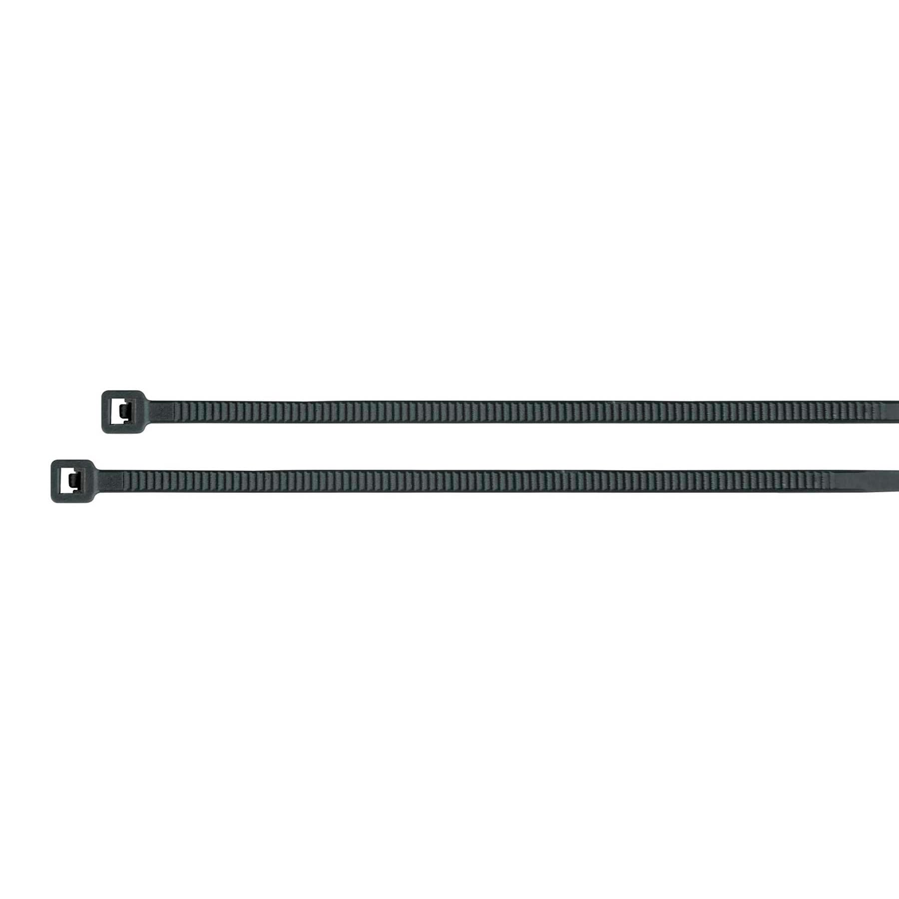 Bolsa con 100 cinchos plasticos 18 lb, 200x2.5 mm, negros