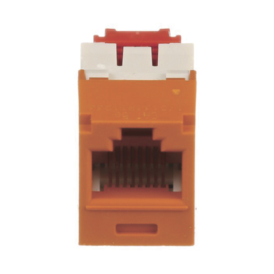 PANDUIT - Conector Jack RJ45 Estilo TG, Mini-Com, Categoría 5e, de 8 Posiciones y 8 Cables, Color Naranja