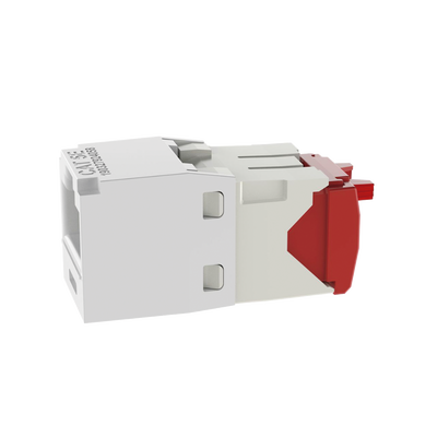 PANDUIT - Conector Jack RJ45 Estilo TG, Mini-Com, Categoría 5e, de 8 Posiciones y 8 Cables, Color Blanco