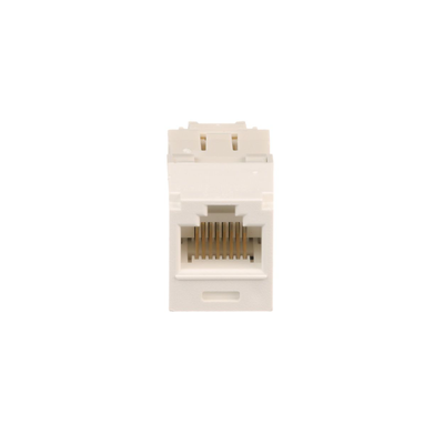 PANDUIT - Conector Jack RJ45 Estilo TG, Mini-Com, Categoría 6, de 8 Posiciones y 8 Cables, Color Blanco Ártico