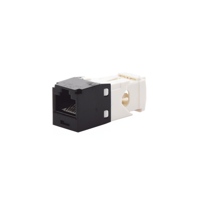 PANDUIT - Conector Jack RJ45 Estilo TG, Mini-Com, Categoría 6, de 8 Posiciones y 8 Cables, Color Negro