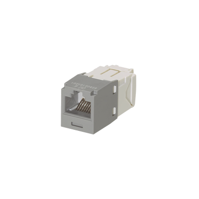 PANDUIT - Conector Jack RJ45 Estilo TG, Mini-Com, Categoría 6, de 8 Posiciones y 8 Cables, Color Gris