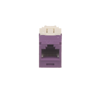 PANDUIT - Conector Jack RJ45 Estilo TG, Mini-Com, Categoría 6, de 8 Posiciones y 8 Cables, Color Violeta