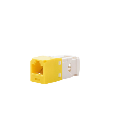 PANDUIT - Conector Jack RJ45 Estilo TG, Mini-Com, Categoría 6, de 8 Posiciones y 8 Cables, Color Amarillo