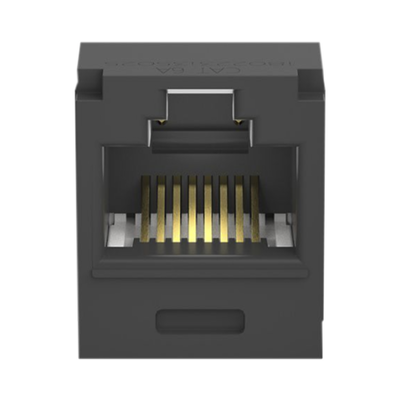 PANDUIT - Conector Jack RJ45 Estilo TG, Mini-Com, Categoría 6A, de 8 Posiciones y 8 Cables, Color Negro