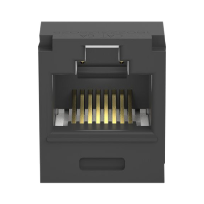 PANDUIT - Conector Jack RJ45 Estilo TG, Mini-Com, Categoría 6A, de 8 Posiciones y 8 Cables, Color Negro