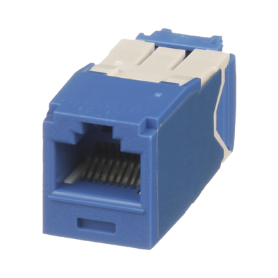 PANDUIT - Conector Jack RJ45 Estilo TG, Mini-Com, Categoría 6A, de 8 Posiciones y 8 Cables, Color Azul
