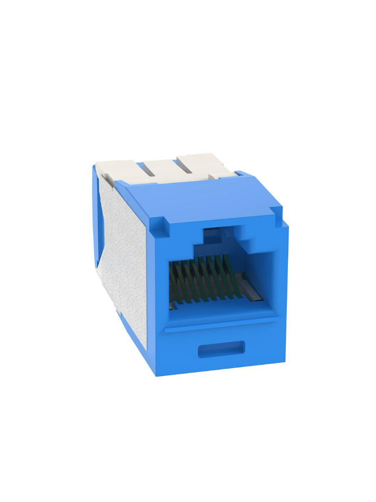 PANDUIT - Módulo Acoplador RJ45 a RJ45, Mini-Com, Categoría 6, Color Azul