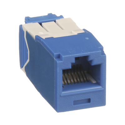 PANDUIT - Conector Jack RJ45 Estilo TG, Mini-Com, Categoría 6A, de 8 Posiciones y 8 Cables, Color Azul