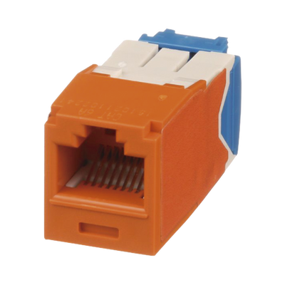 PANDUIT - Conector Jack RJ45 Estilo TG, Mini-Com, Categoría 6A, de 8 Posiciones y 8 Cables, Color Naranja