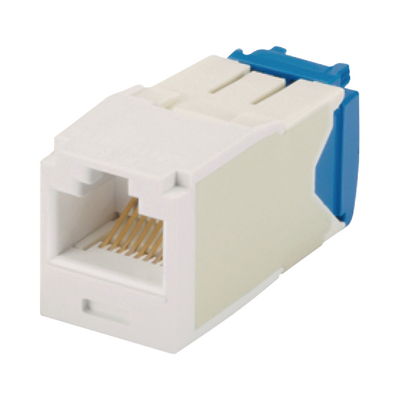 PANDUIT - Conector Jack RJ45 Estilo TG, Mini-Com, Categoría 6A, de 8 Posiciones y 8 Cables, Color Blanco