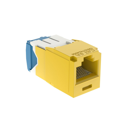 PANDUIT - Conector Jack RJ45 Estilo TG, Mini-Com, Categoría 6A, de 8 Posiciones y 8 Cables, Color Amarillo
