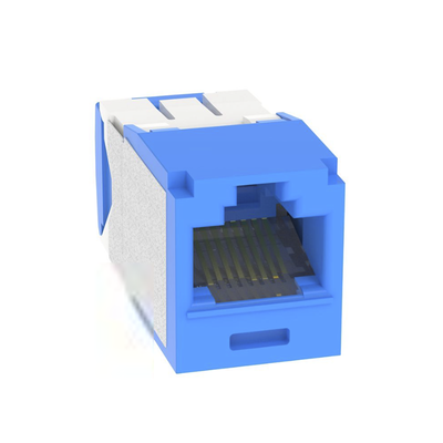 PANDUIT - Conector Jack RJ45 Estilo TG, Mini-Com, Categoría 6A, Con Gel Resistente a la Corrosión, de 8 Posiciones y 8 Cables, Color Azul